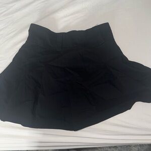 Plain black mini skirt (size small) stretchy waistband.